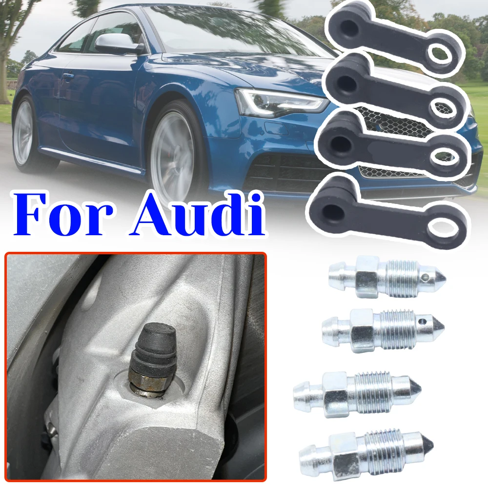 

Front Left Right Caliper Bleed Nipples Screws Repair Kit for Audi A5 RS5 8F 8T TT 8J R8 Dust Caps Accessories Clip Valves Auto