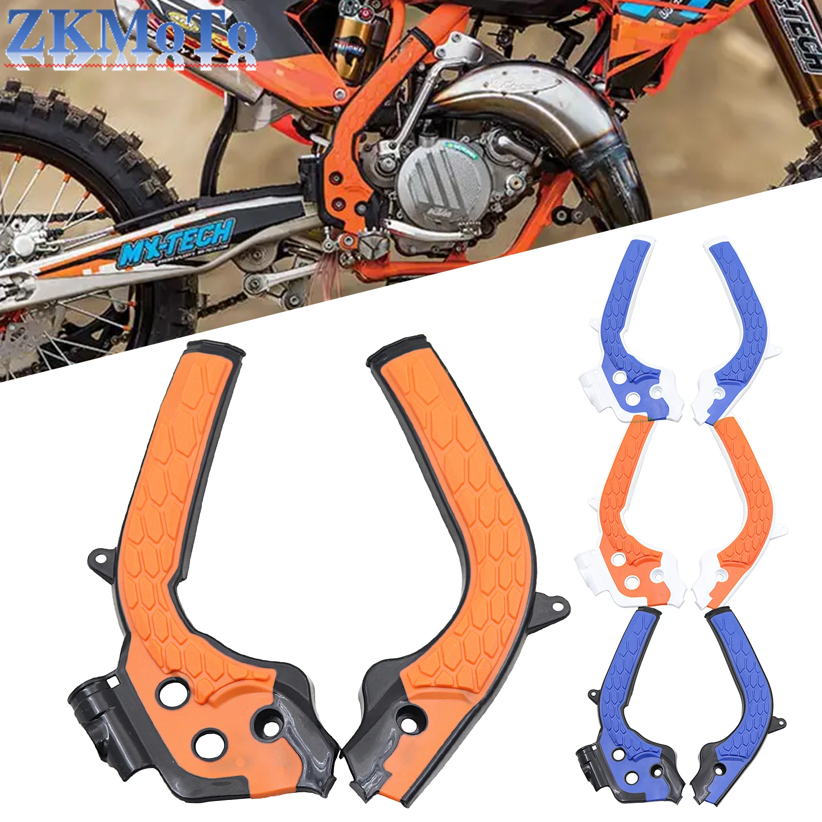 Motorcycle X-Grip Frame Guard Protection Cover For HUSQVARNA TE FC FE TX TC FC250 FC350 FC450 125-501 For KTM EXC EXCF SX SXF