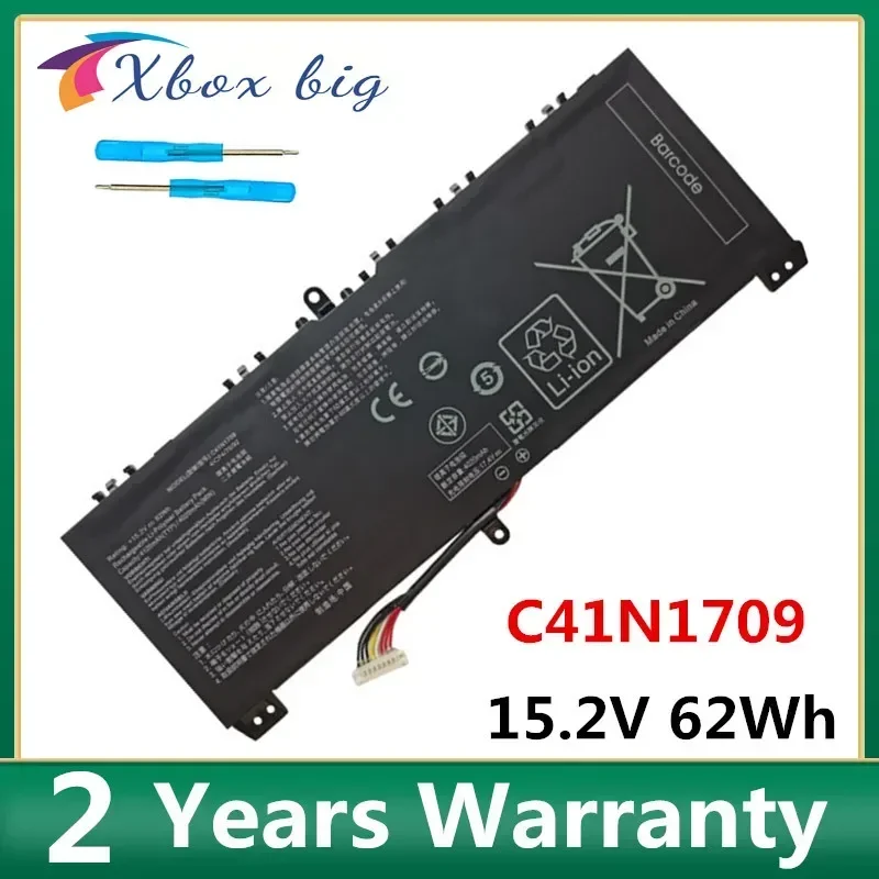 

C41N1709 Laptop Battery For Asus ROG Strix SCAR Edition GL503VS Series Notebook computer 15.2V 4120mAh 62Wh