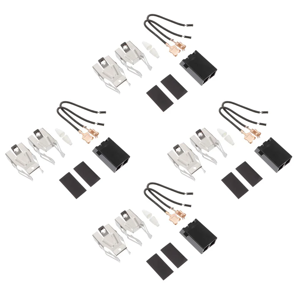 4 Sets Oven Connector Range Stove Elements Plug Electric Receptacle Burner Kit Terminal Block Surface