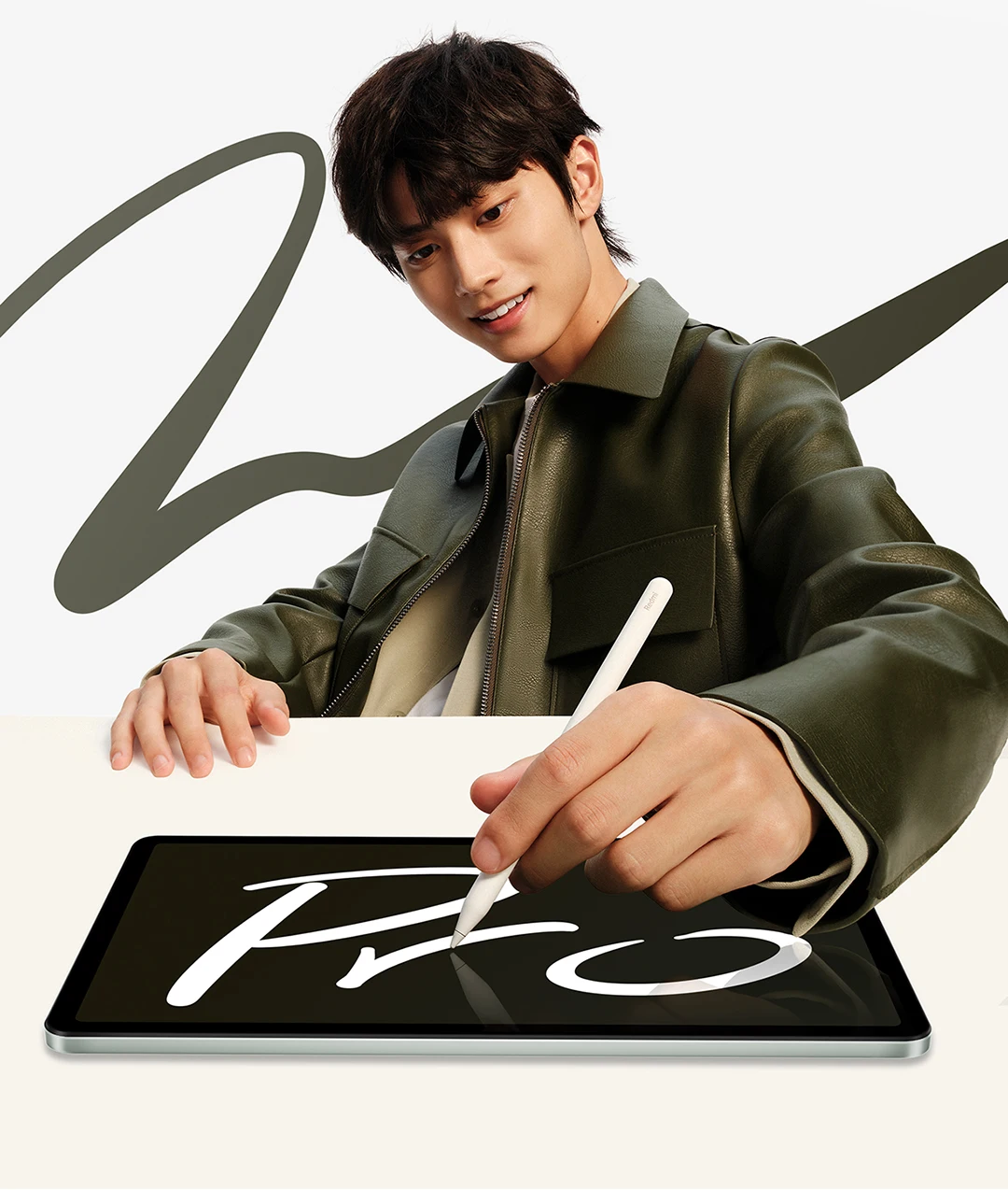 قلم Redmi Pad Pro الأصلي لجهاز Xiaomi Redmi Tablet Pro 12.1 "رسم الكتابة قلم رصاص ذكي 80 مللي أمبير في الساعة شحن من النوع C