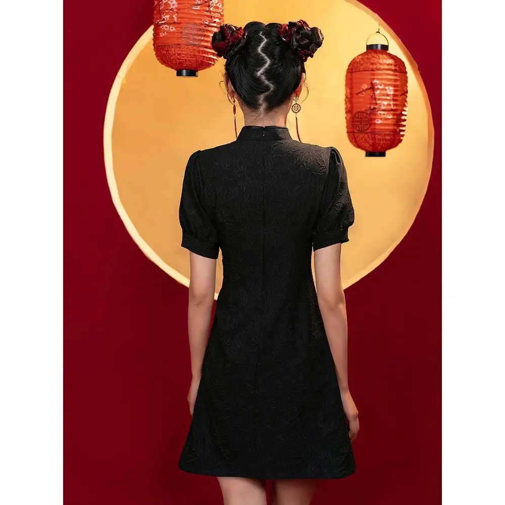 Chinese Vintage female Dress Old Shanghai Dragon&Phoenix Qipao Elegant Halloween cosplay Women Cheongsam Collar Sexy Vestidos