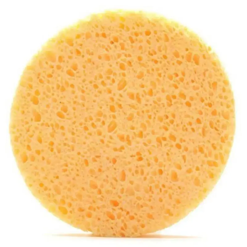 200pcs Face Wash Sponge Puff Round Complexion Clean Absorbent Cellulose Wood Pulp Cotton Makeup Remover Pad Face Cleaning Towel