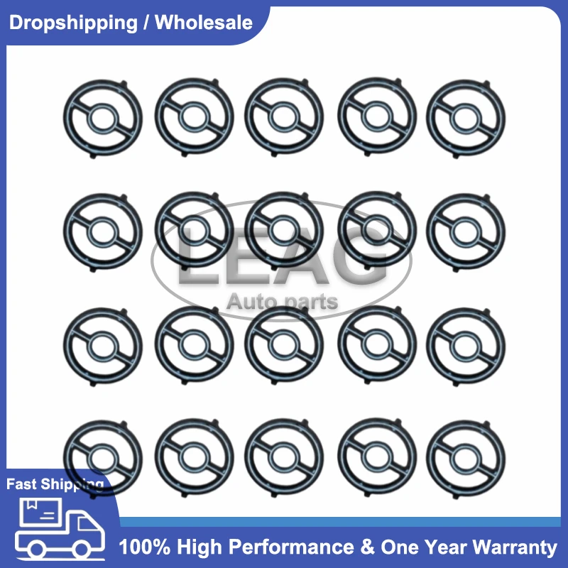 

20Pcs LF02-14-700 LF0214700 Oil Cooler Adapter Gasket Seal For Mazda 3 5 6 CX-7 Oil Cooler 917-105 1S7Z6A642AAA High Quality
