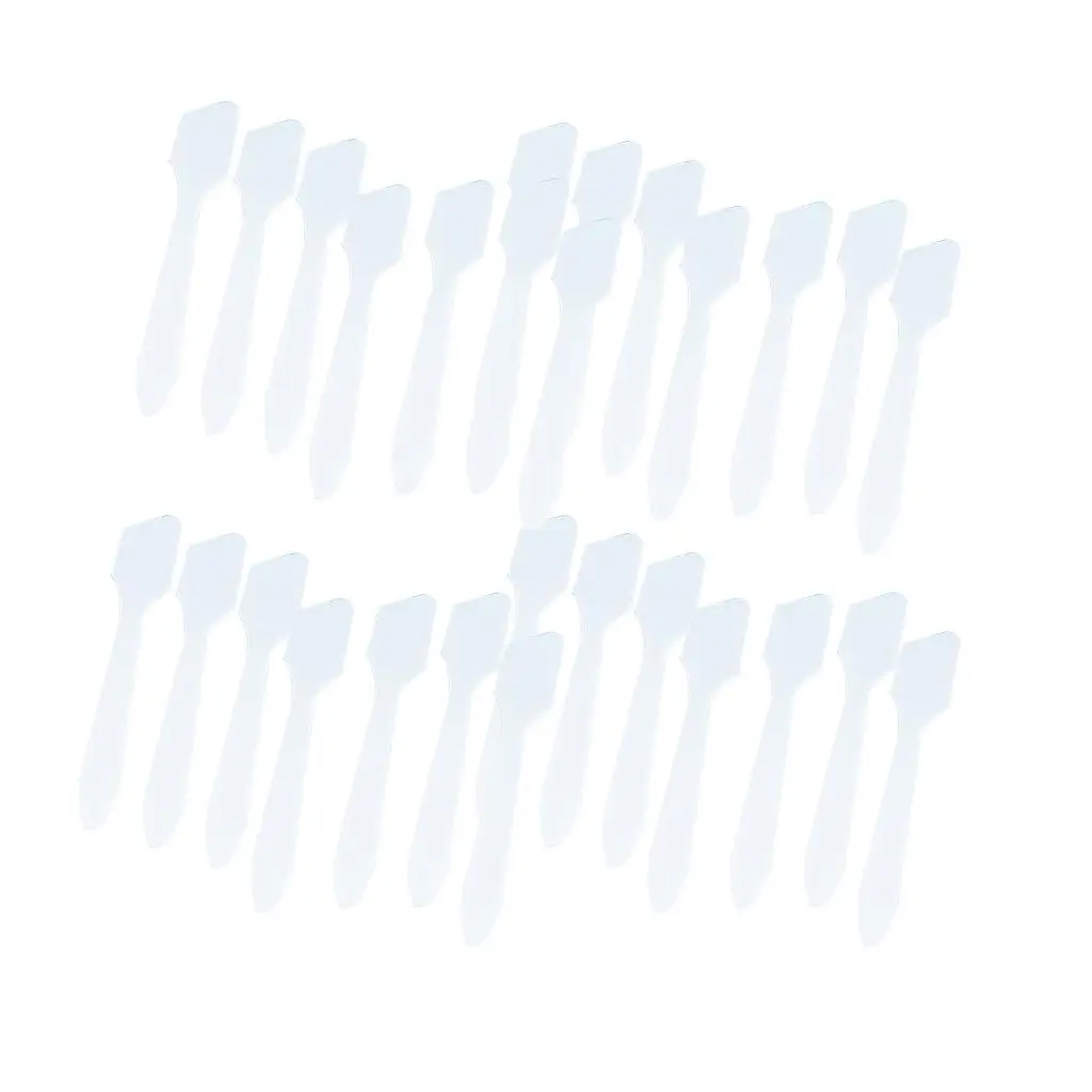 100Pcs Plastic Spatula Disposabled Cosmetic Spoon Skin Care Cream Face Mask Mixing Spoon Beauty Tool