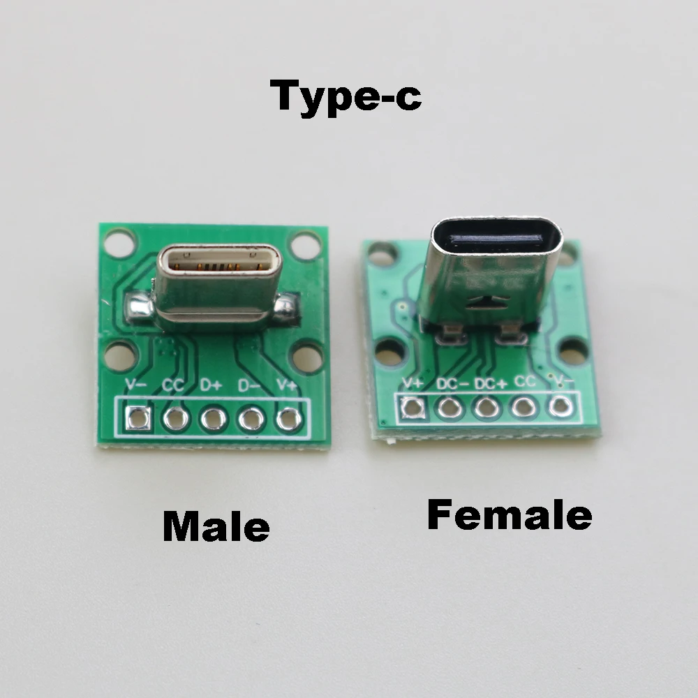 1pcs Data Charging Cable Jack Test Board Type C Female Male connector