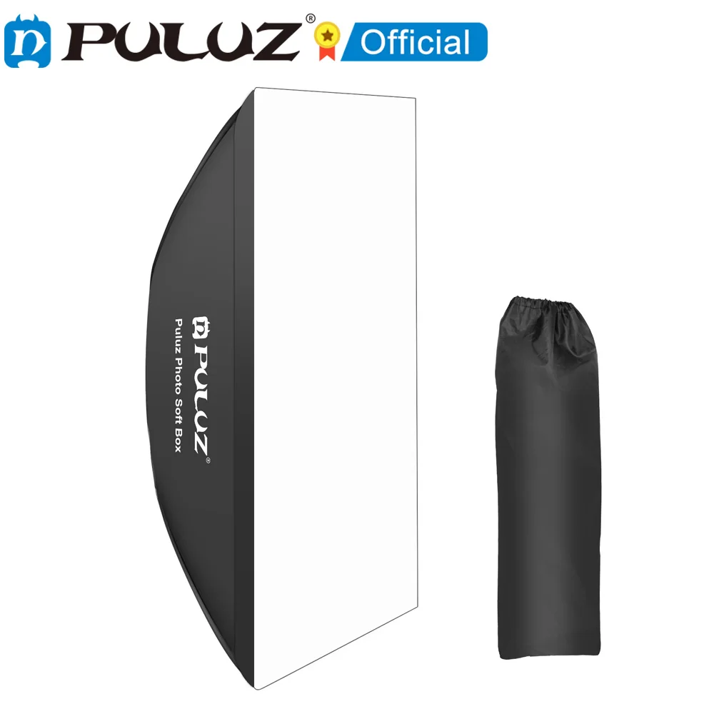 PULUZ Rectangle Speedlite Softbox Bowens Mount Diffuser 4 Rods Rectangle Softbox for Photography