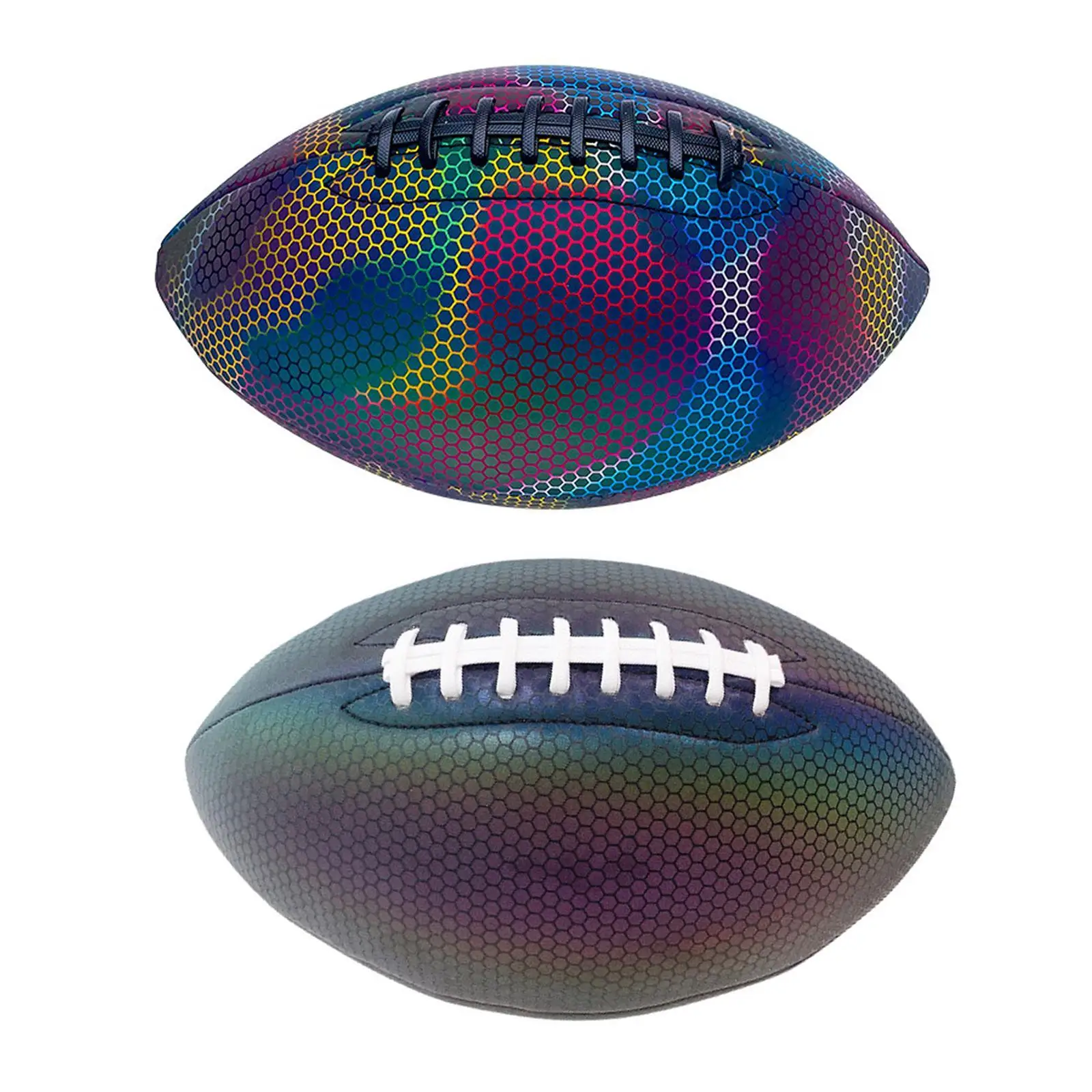 

Glowing Rugby Ball PU Official Size Football for Equipment Game Use Indoor