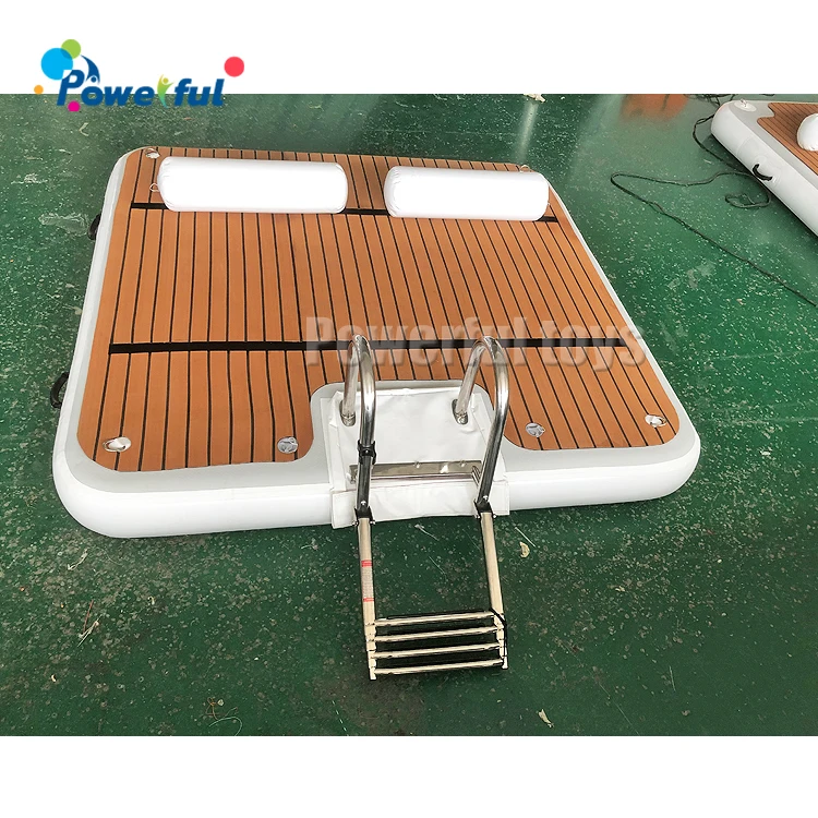 High Quality Customization Inflatable Dock Deck Inflatable Floating Platform Floating Air Pontoon Inflatable Dock