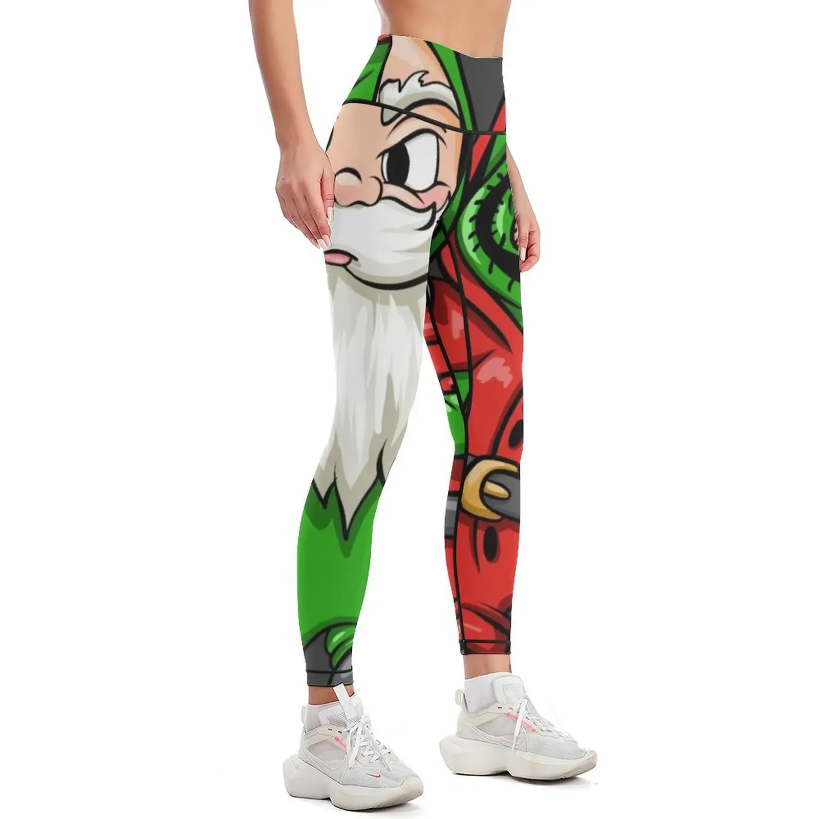 santa and oogie best friends Leggings sportswear for gym push up legging Women's gym Fitness's gym clothes Womens Leggings