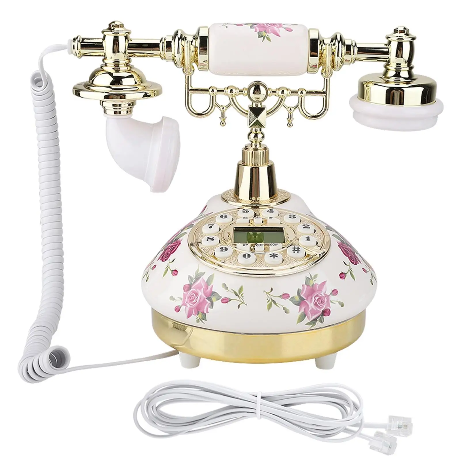 MS-9101 Vintage Retro Corded Landline Telephone with Cable for hotel Decor