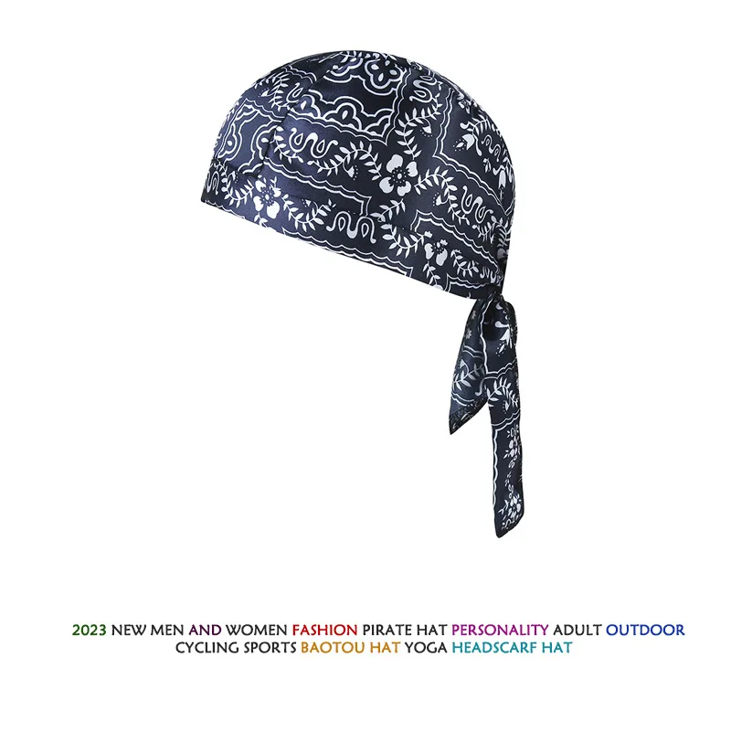 Pirate Hat Camouflage Headband Summer Handkerchief Head Man Cycling Hood Sun Protection Sports Breathable Printed Headscarf