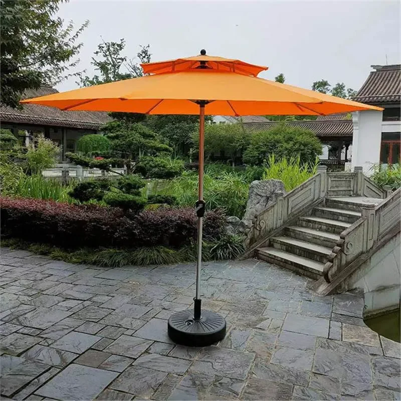 Aluminum Center Pole Patio Umbrella Outdoor Garden Sunshade Rainproof Straight Pole for Beach Terrace