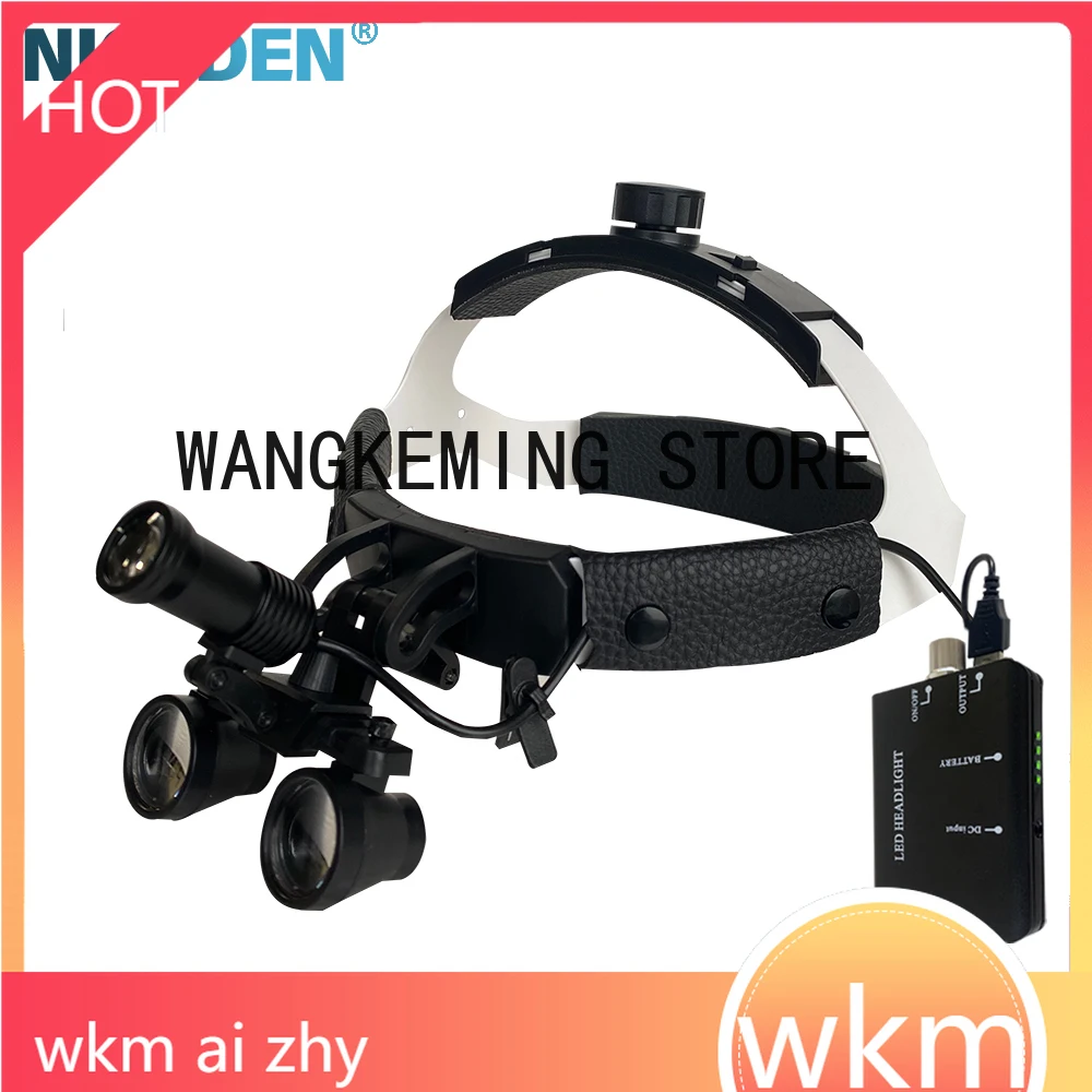 

den tal Binocular Magnifier Headband Medical Loupes Optical Glass 2.5X 3.5X Ultra-wide Field of View