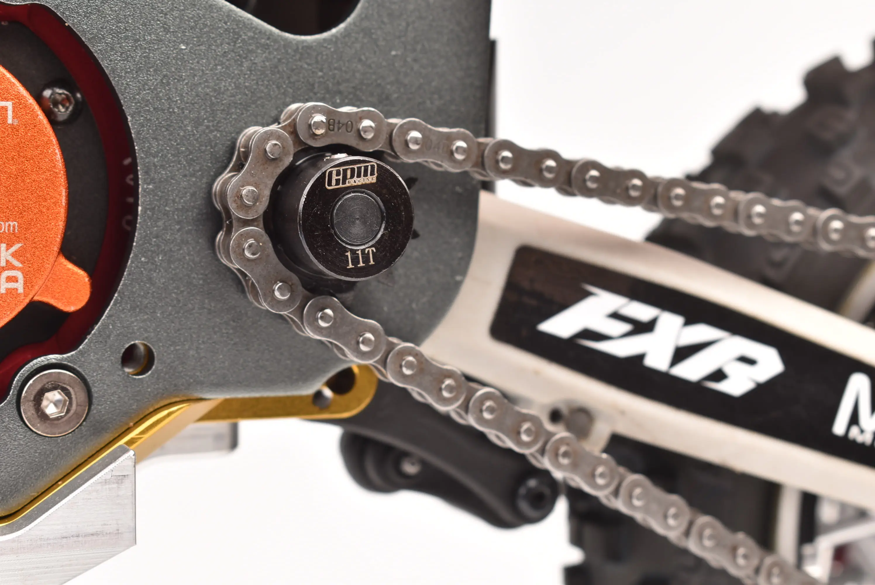 GPM Carbon Steel Hub Chain Sprocket Set 35T/11T For 1/4 Promoto MX SM  FXR-LOS06000 LOSI