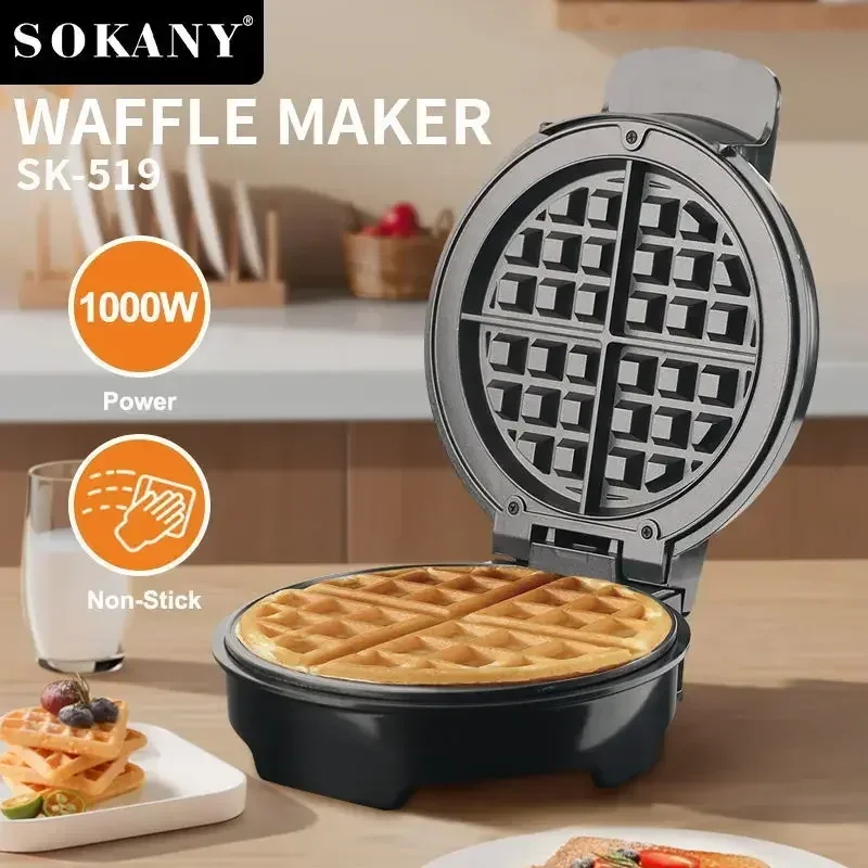 Houselin Waffle Iron Maker Machine 350W+Hash Browns,or Any Breakfast,Lunch, & Snacks with Easy Clean,Non-Stick + Mess Free Sides