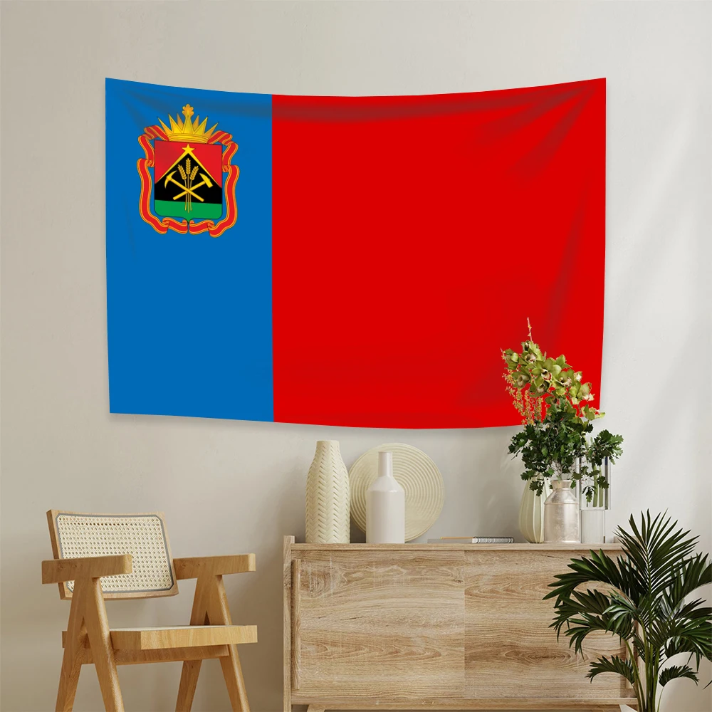 3x5 Ft Kemerovo Oblast Flag Vivid Color an oblast of Russian Federation National Flags Polyester with Brass Grommets