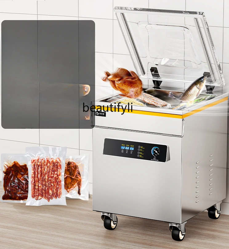 Vacuum Packaging Machine Commercial Full-Automatic Wet and Dry Compression Vacuum Packaging Machine