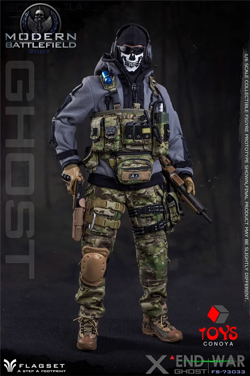 In Stock FLAGSET 73033 1/6 Death Squad Ghosts Modern Battlefield Army Doll Full Set 12