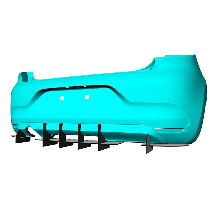 

Fit Renault Clio 2019 2020 Year Rear Diffuser Bumper Lips Spoiler Splitter Body Kit Accessories