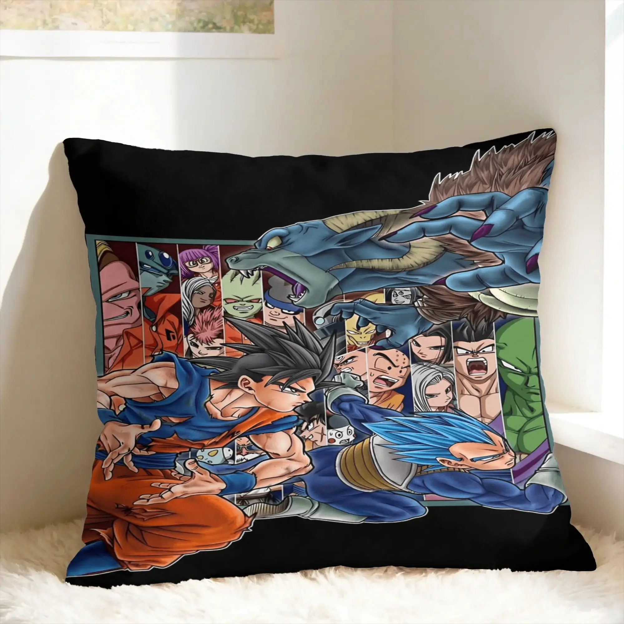 D-Dragon Anime Pillow Case  Kawaii Pillow Cover Comfy Pillowcases For Sofa Home Decor