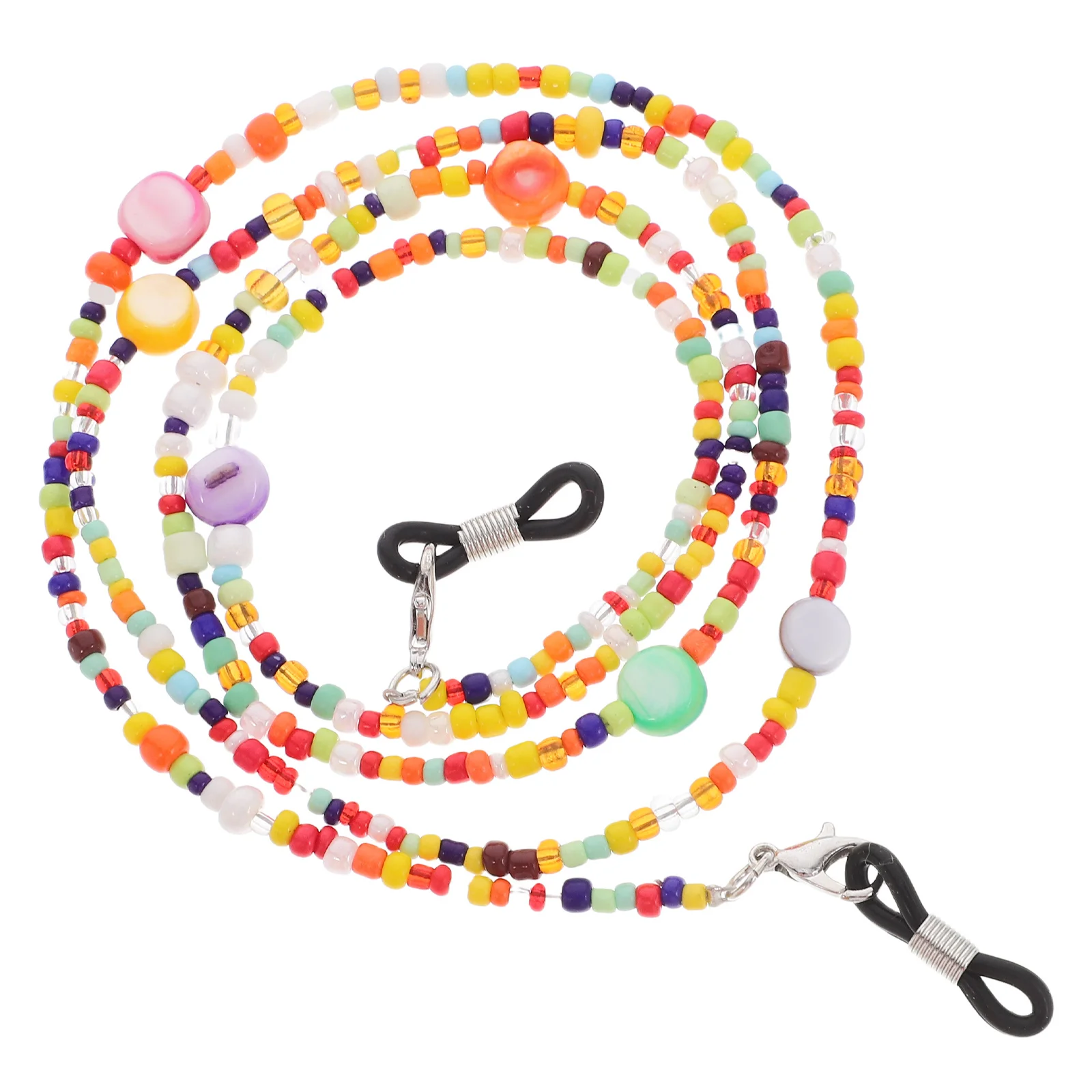 

Beaded Shell Eyeglass Chains Women Stylish Glasses Lanyard Mask Chain Protective Eye Glass Holder Necklace Lightweight