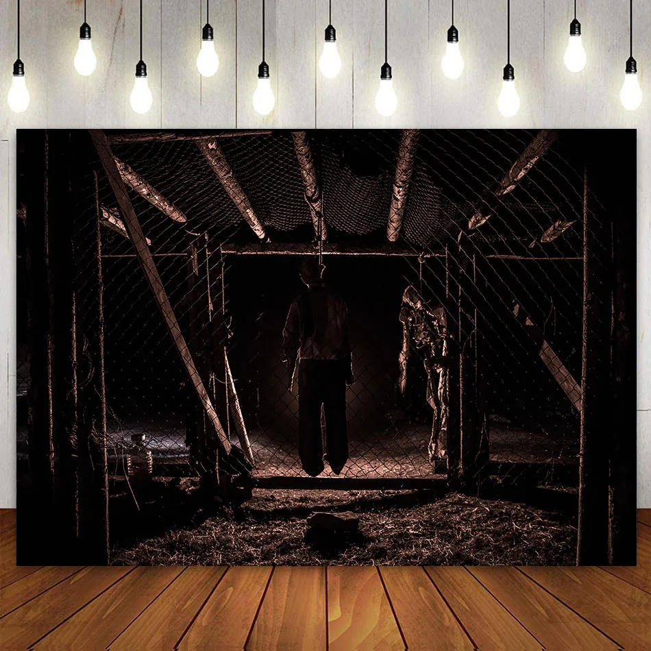 Halloween Backdrop Scary Bloody Horror And Creepy Ward Room In The Hospital Murder Party Decoration Photography Background