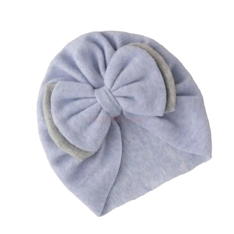 C9GB Baby Turban Hats with Bow Nursery Knot Caps Soft & Stretchy Caps Comfortable Wearing Hat for Newborns & Infants