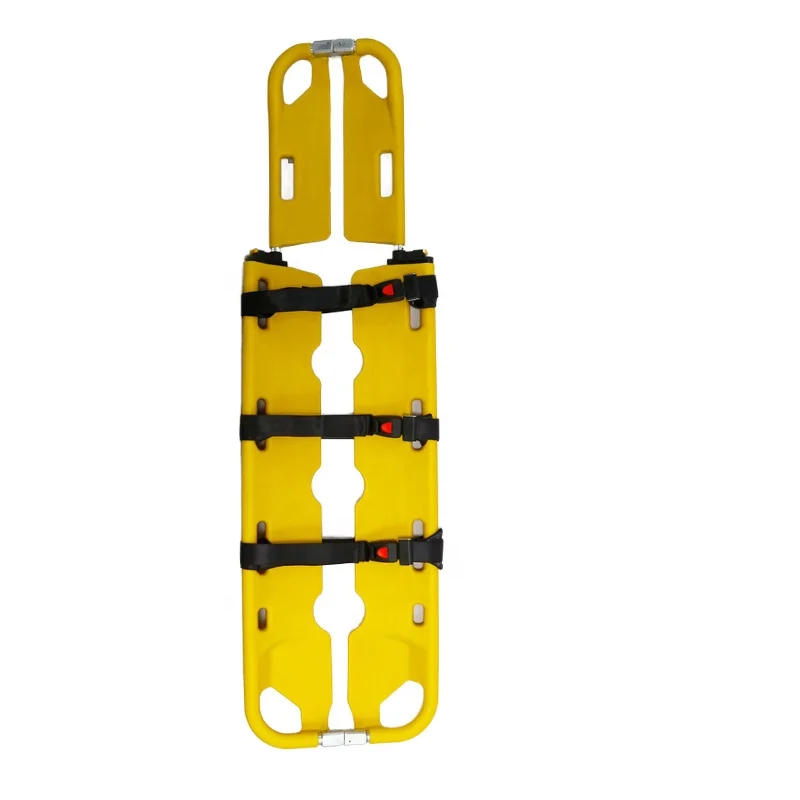 High-Strength PE Plastic Multifunctional Rescue Stretcher Retractable Folding Split First-Aid Device Shovel Shifter Bed