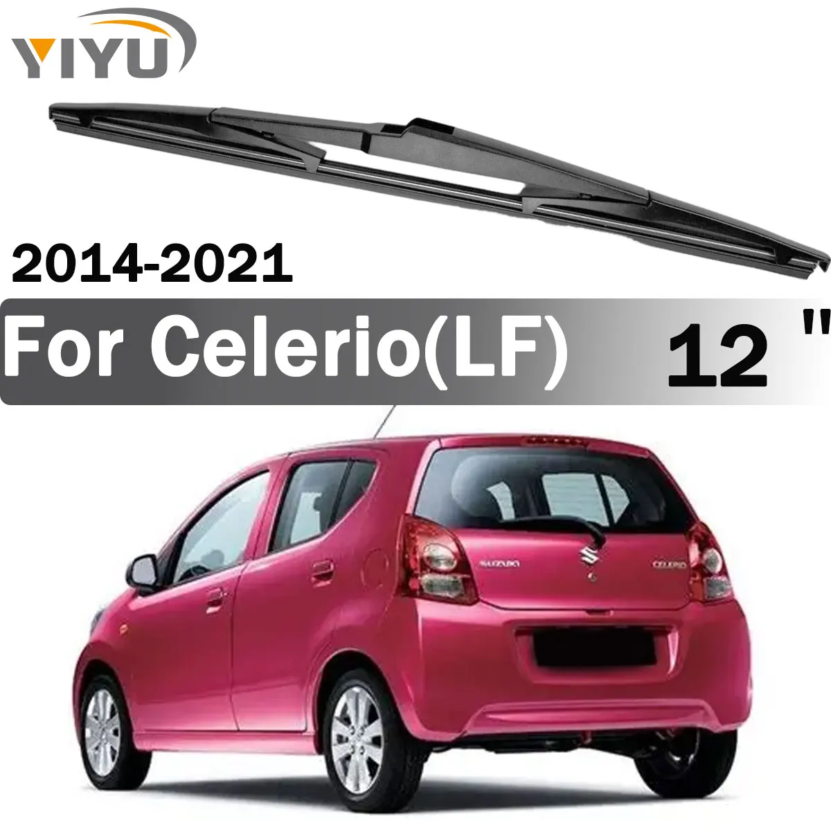 

12" Rear Wiper Blade 1PC For Suzuki Celerio Hatchback LF 2014-2021 Car Rear Window Brushes Accessories