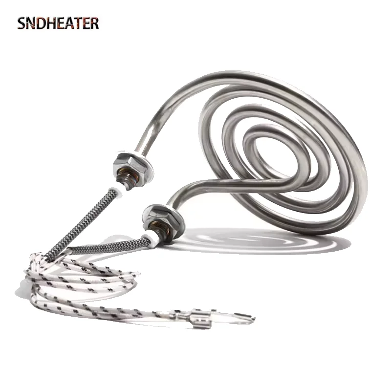 SNDHEATER M10 резьба спиральный круг форма погружной нагреватель 230 В 1 кВт электрическая круглая нагревательная катушка 100 мм для ведра
