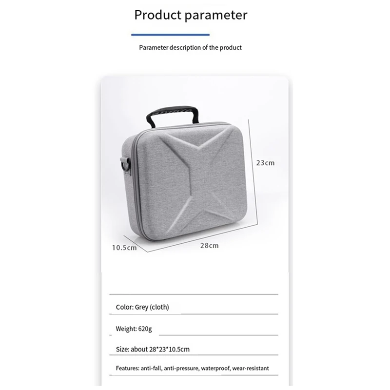 For DJI Neo Small Drone Storage Bag New Neo Drone Portable Storage Box Black Handheld Aircraft Storage Box