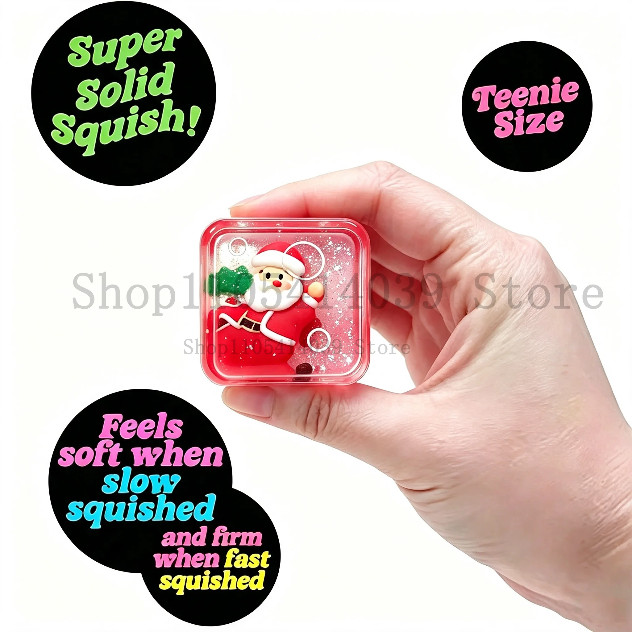 Needoh Nice Ice Cube Fidget Toys Slow Rebound Squishy Toys Stress Reliever Mini 4 Pack Set Anxiety Focus Sensory Cube  Gifts New