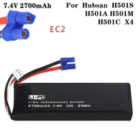 2PCS 7.4V 2700mAh 10C Original Battery for Hubsan H501S H501A H501M H501C X4 RC Quadcopter Spare Parts H501S-14