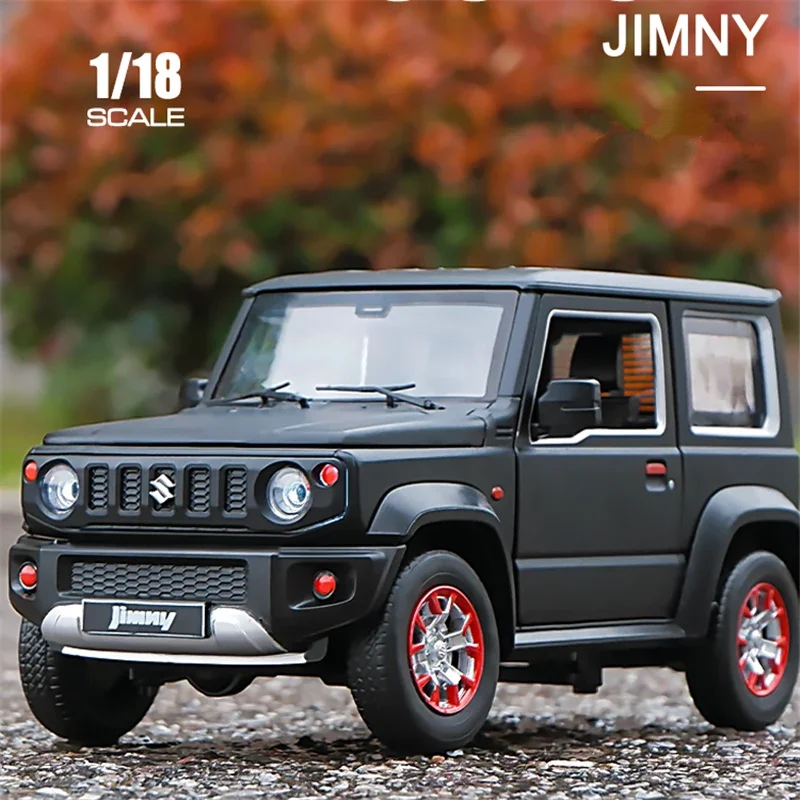 1:18 SUZUKI Jimny Alloy Car Model Diecast Metal Toy Off-Road Vehicles Car Model Sound and Light Simulation Kids Gifts H10