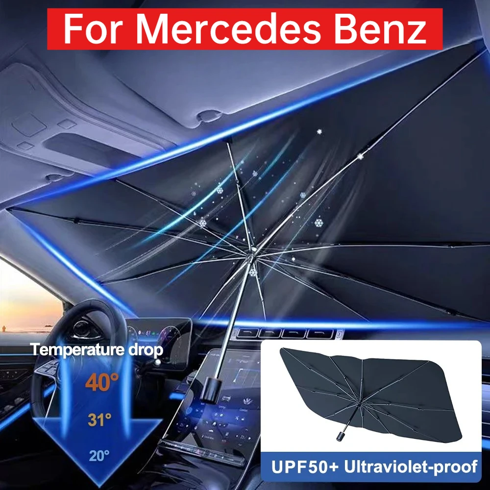 para-mercedes-benz-classes-a-c-e-s-g-glc-cle-cla-w177-w205-w213-w222-x167-amg-guarda-sol-automotivo-dianteiro-tipo-guarda-chuva