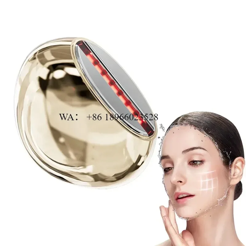 WMWMNU for Facial Essence Instrument Home Beauty Massager EMS Micro-current Vibration Heating Tightening Dark Circles