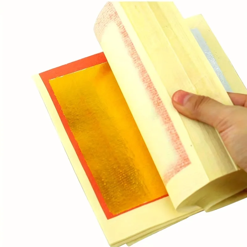 500pcs 6 INCH Chinese Ancestor Worship Craft Paper, Golden And Silver Foil Decorative Paper for Sacrificial Rituals And Fes