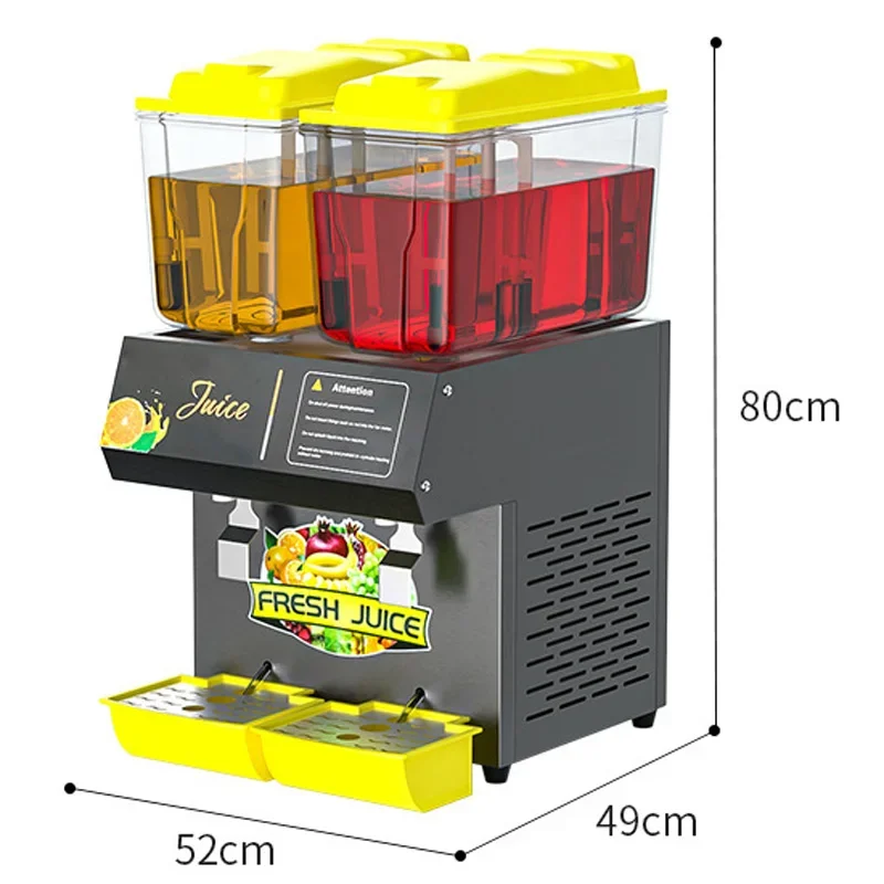 #36L Hot and Cold Beverage Refrigerator, Commercial Juicer, Soy Milk and Coffee Self-Service Beverage Machine, Dual-Tank Design