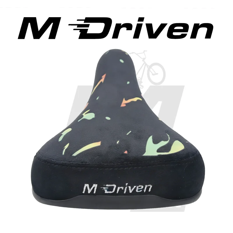 M Driven BMX-Sattel Professioneller BMX Freestyle-Sattel Breiter Verdickter Doppelschienen-Flanell-Sattel für Hochintensives Fahren – Detail 2