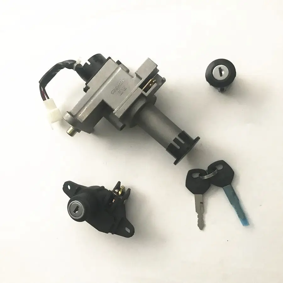 

Motorcycle Complete Lock Ignition Key Switch Set Seat Lock For Chinese Scooter Haojue Suzuki AN125 AN 125 125cc HJ125T-7