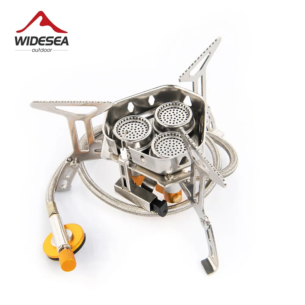 Widesea Camping Tourist Brenner Big Power Gasherd Kochgeschirr Tragbarer Ofen Picknick Grill Tourismusbedarf Outdoor-Erholung