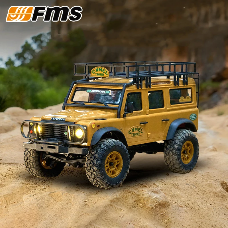 

Радиоуправляемый краулер FMS FCX24M Land Rover Defender Camel Trophy, масштаб 1/24, полноприводный, на пульте управления, для активного отдыха, модель автомобиля-игрушки