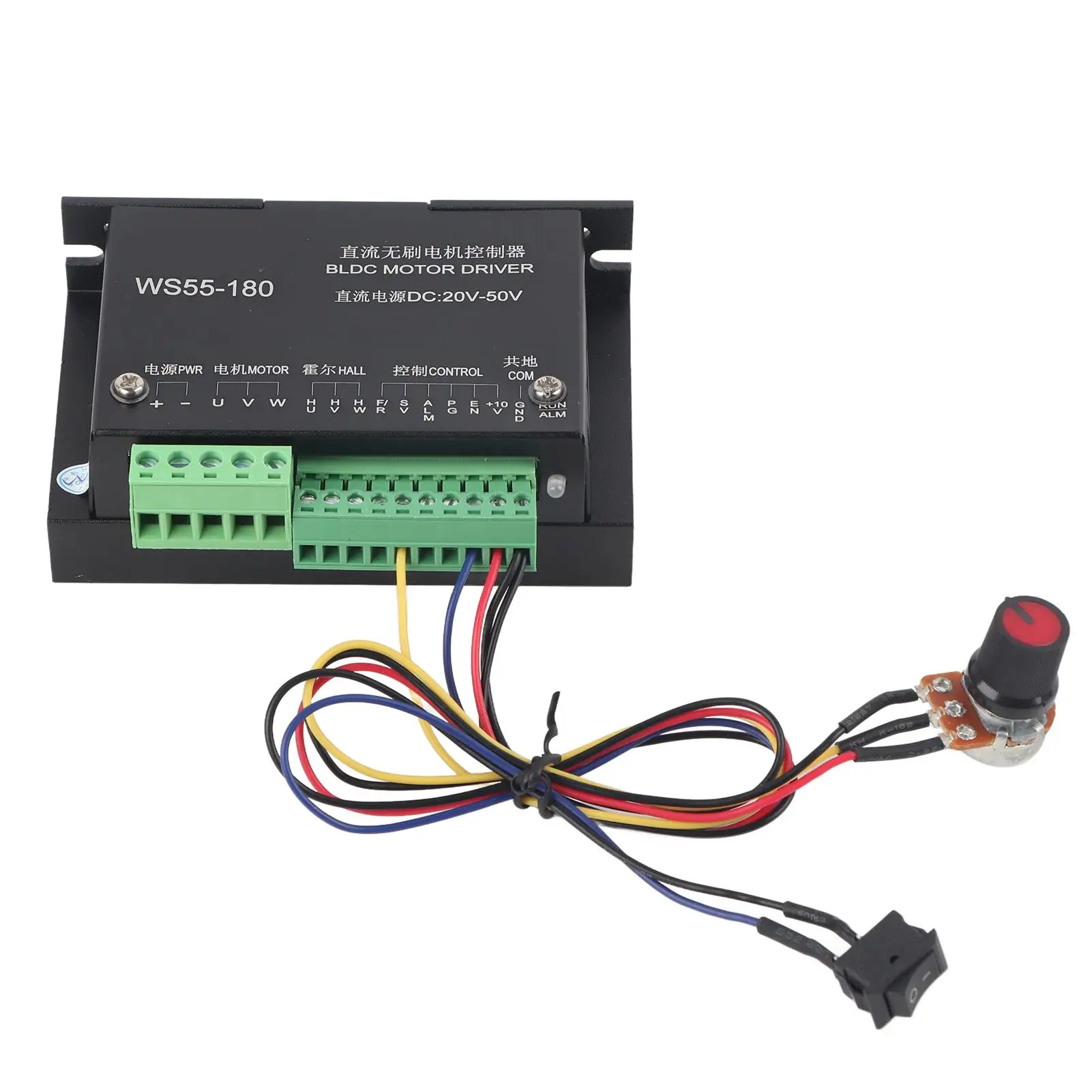 

WS55-180 DC 20V-50V Brushless Spindle Motor Driver Controller for CNC Machines