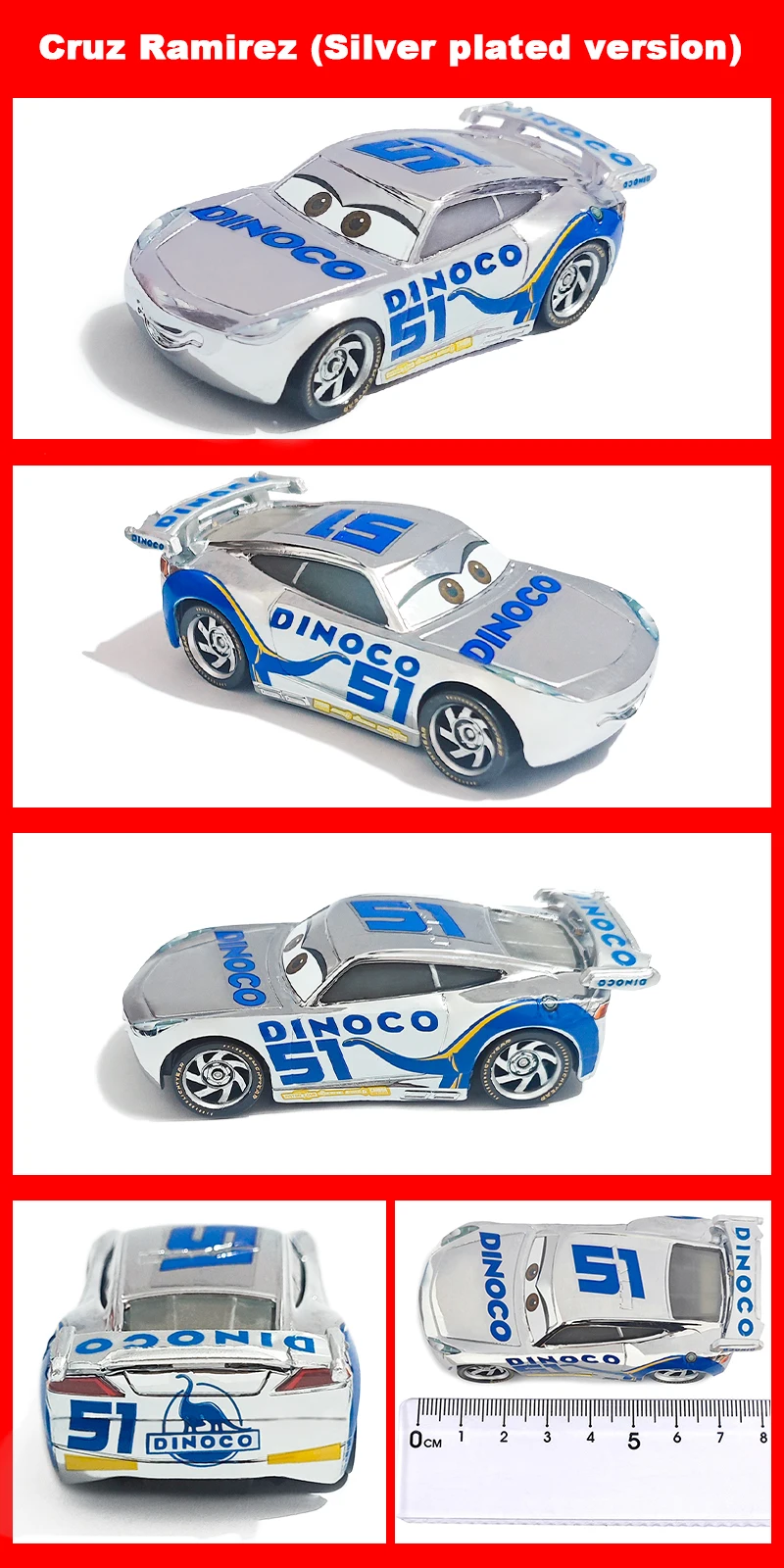 Pixar Cars Inertial Assistance Alloy Offroad-Fahrzeug Lightning McQueen Storm Cruz Mater Jackson Ramirez Kinderspielzeug Geschenke – Detail 9