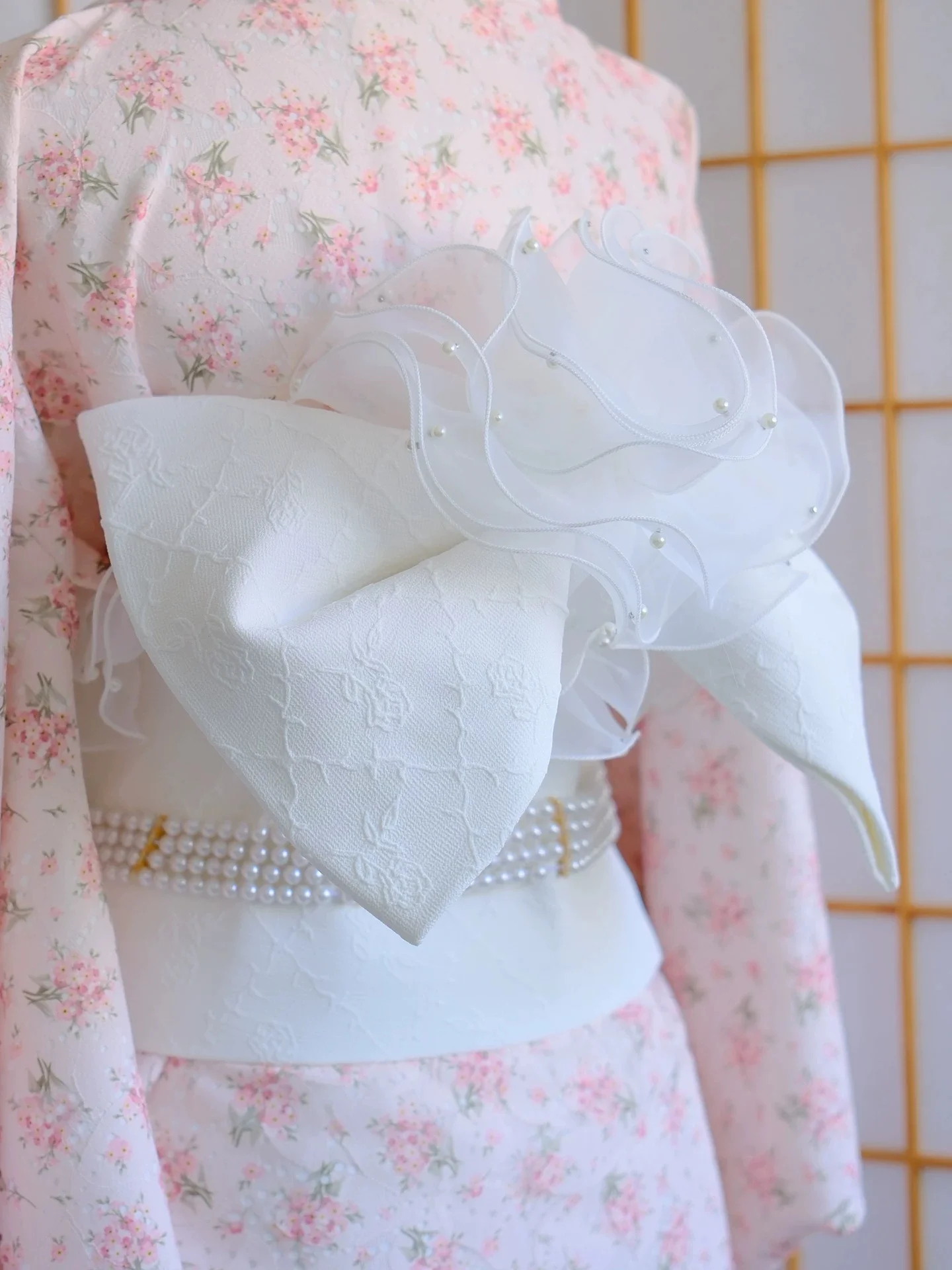 japanese-style-doble-layer-kimono-obi-women-dress-decorative-bow-tie-waist-belt-yukata-accessories-cos-costume