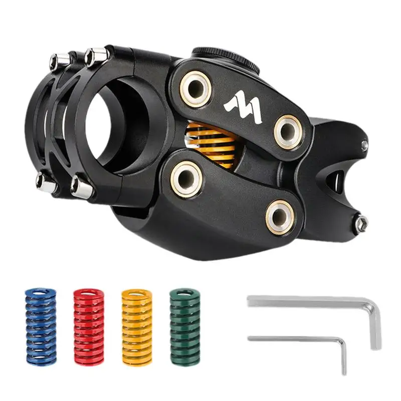 

Gravel Bike Stem Adjustable Shock Spring Absorber 45mm Height Rise 7 Degree Stem Shock-Absorbing Aluminium Alloy Handle Buffer