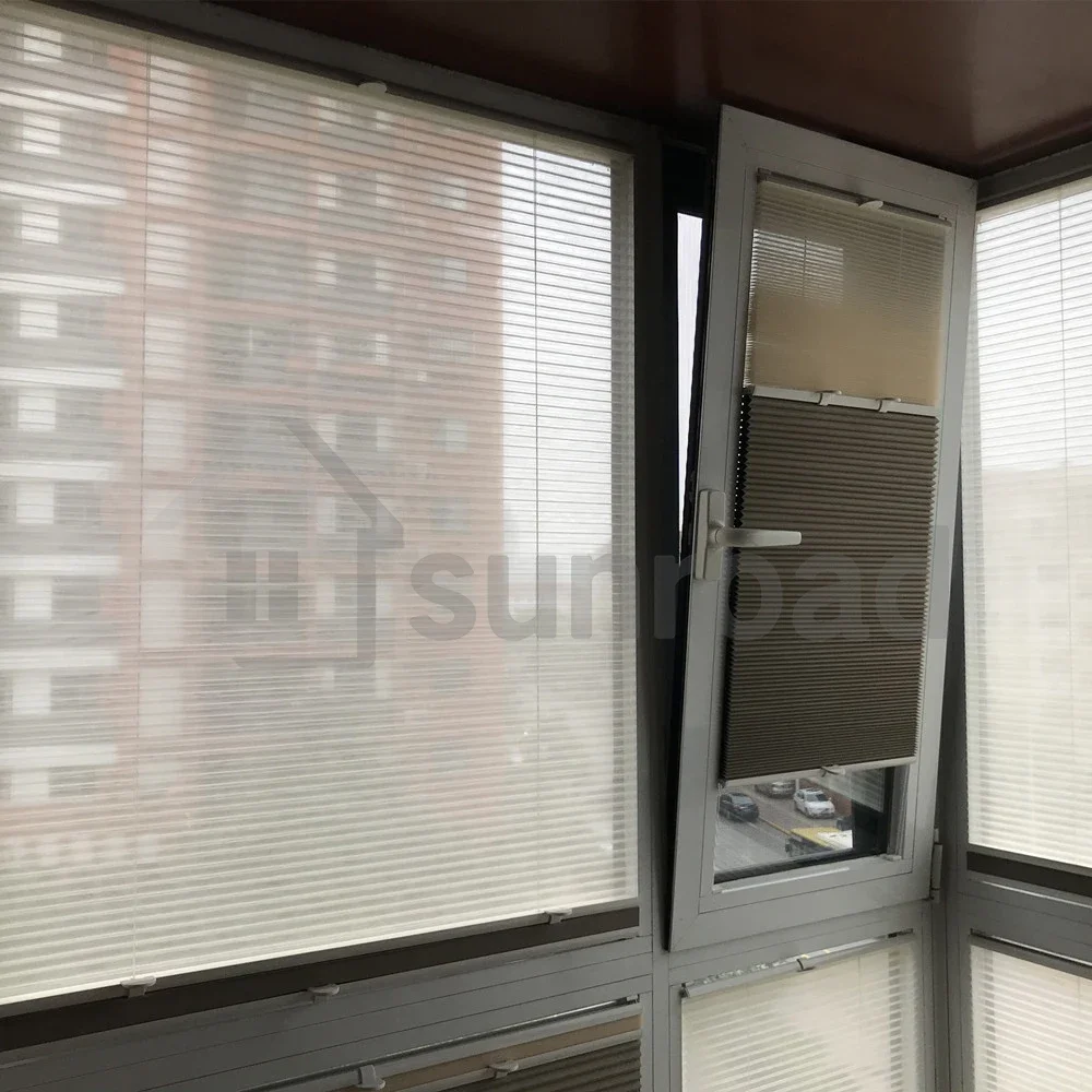 Sunroad Customize Size  top down buttom up Window Blinds Day and Night Honeycomb Shades Spun-laced Non-woven Fabric High Quality