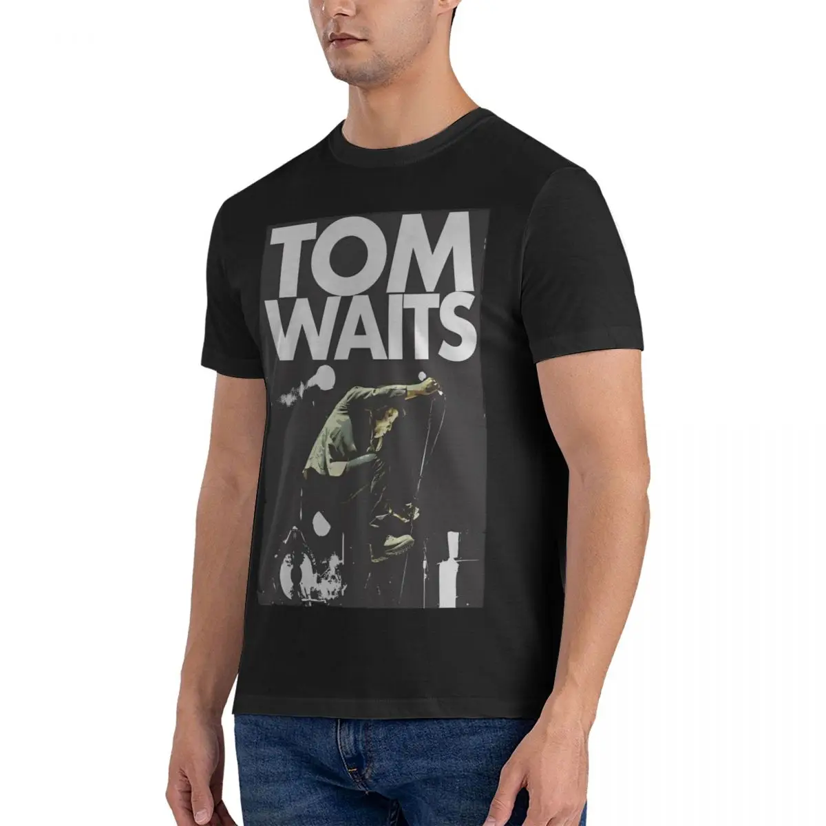 The Black Rider T Shirt Men Pure Cotton Casual T-Shirts O Neck Tom Waits Tees Short Sleeve Clothes Summer