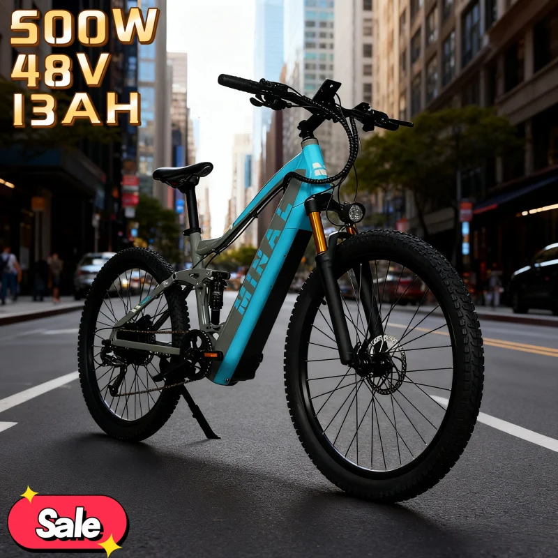 

500W motor electric bike 48V 13AH battery multi-color optional time-saving and labor-saving high-performance electric bicycle